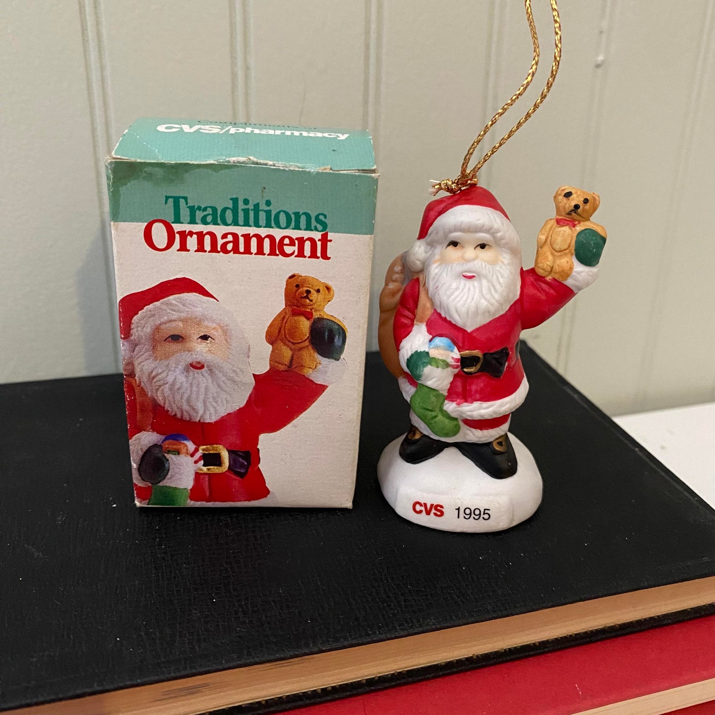 Santa/bear ornament