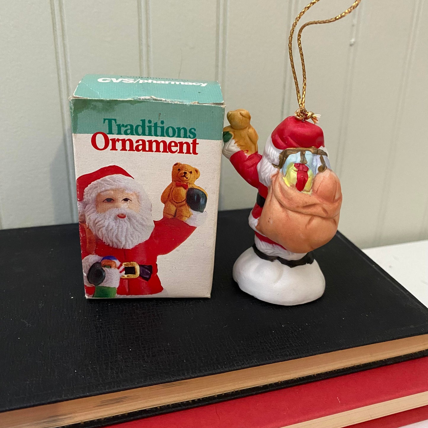 Santa/bear ornament