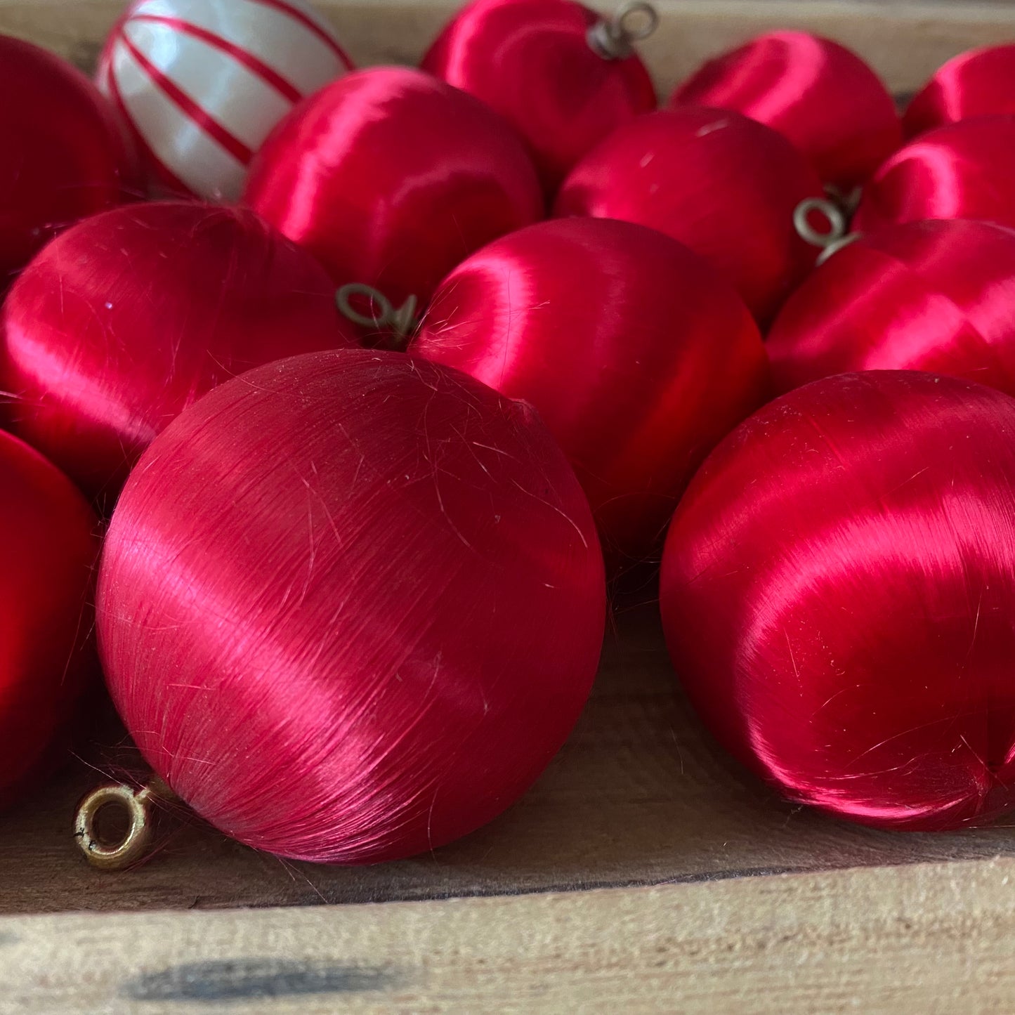 Red Satin ornaments